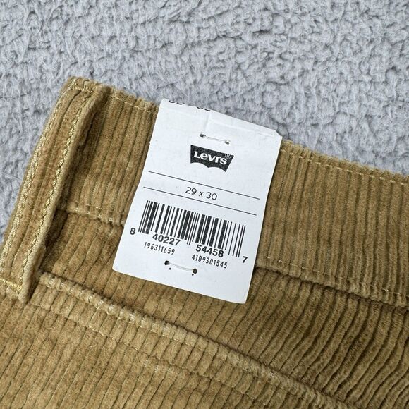 Levi's Pants Womens 29x30 Brown 314 Shaping Straight Corduroy NWT - Picture 10 of 12